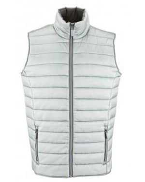 Sol's Wave Padded Water Repellent Bodywarmer/Gilet (Metal) - Blue