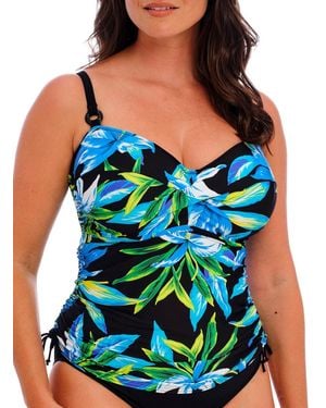 Fantasie Talm Beach Twist Front Tankini Top - Blue