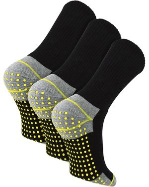 Sock Snob 3 Pairs Non Slip Grip Work Socks - Green