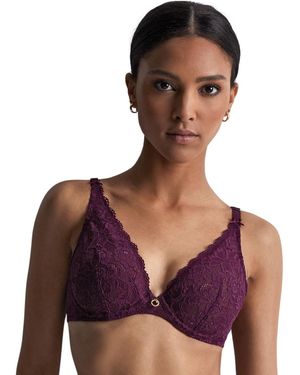 Aubade 6 Rosessence Underwired Triangle Bra - Purple
