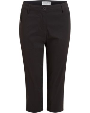Craghoppers Ladies Kiwi Pro Iii Cropped Trousers - Black