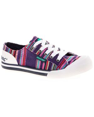 Rocket Dog Jazzin Canvas Aloe Lace Up Trainers - Purple