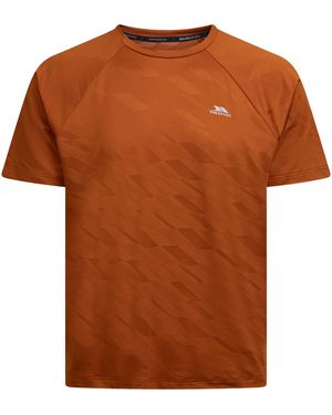 Trespass Trillon Short-Sleeved Jersey (Burnt) - Brown