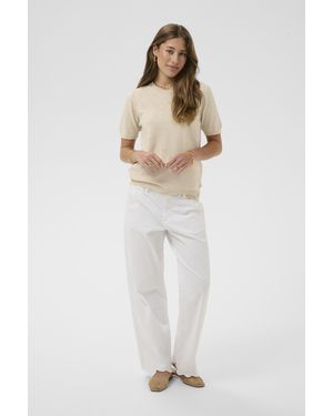 Cream Pullover Crhanne Pullover Straight Fit - Wit