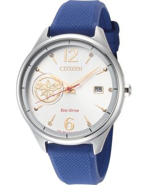 Citizen Fe6101-05W Ladies Captain Marvel Watch - Blue