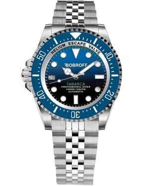 Bobroff Watch Automatic Stainless Steel - Blue