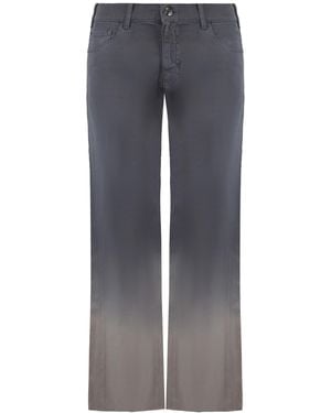 Armani Emporio J33 Regular Fit Wide Leg Jeans - Grey