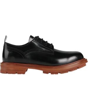 McQueen Leather Derbies - Black