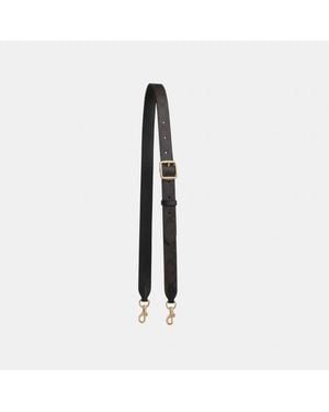 COACH Reversible Signature Pvc Strap - White
