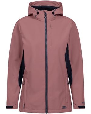 Trespass Ladies Yazmine Soft Shell Jacket (Rose) - Purple