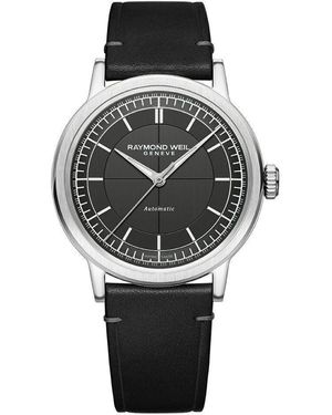 Raymond Weil Millesime Watch 2925-Stc-60001 Leather - Grey
