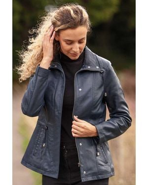 Ashwood Leather Versatile Real Casual Jacket - Blue