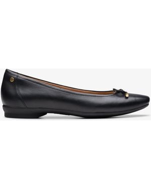 Clarks Candra Light Leather Shoes - Black
