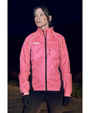 Mountain Warehouse 'Adrenaline' Cycling Jacket Waterproof Breathable Sports Coat - Pink