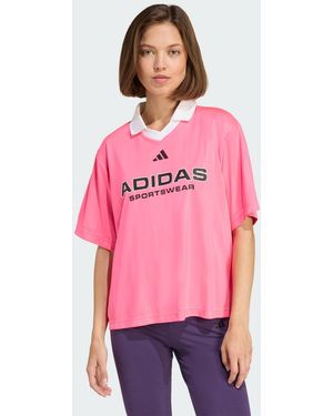 adidas Tiro Polo Tee - Pink