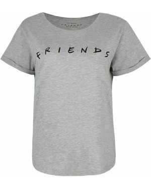 Friends Titles Logo T-Shirt - Grey