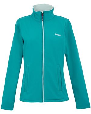 Regatta Ladies Connie V Softshell Walking Jacket (Exotic Plume/Icy Morn) - Green