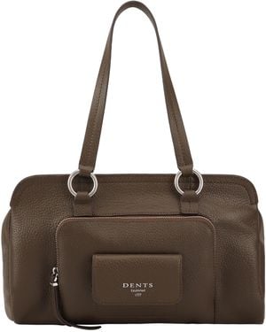 Dents Haworth Leather Shoulder Bag - Brown