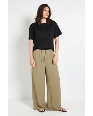 Wallis Drawstring Woven Trouser - Green