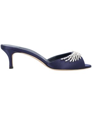 Manolo Blahnik Lumada Fabio 050 Mule - Blue