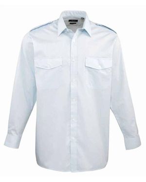 PREMIER Long-Sleeved Pilot Shirt (Light) - Blue