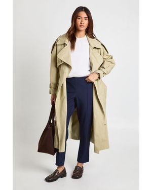 Boohoo Basics Tailored Tapered Trouser - Blue