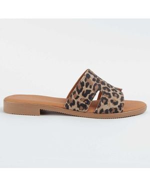 Purapiel Sandal Hacca4 Leather - Brown