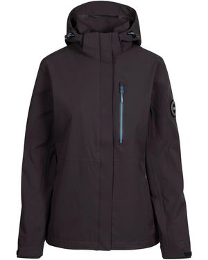 Trespass Ladies Katya Dlx Waterproof Jacket (Dark) - Blue