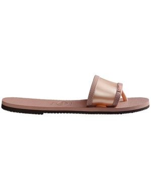 Havaianas Hav. You Angra Crocus Rose 35 36 Flip Flops - Brown