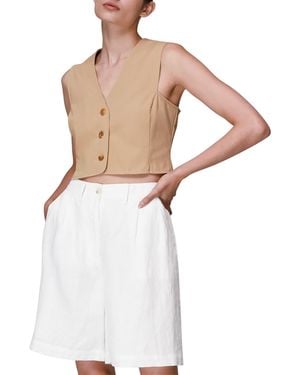 Whistles Kaia Waistcoat - White