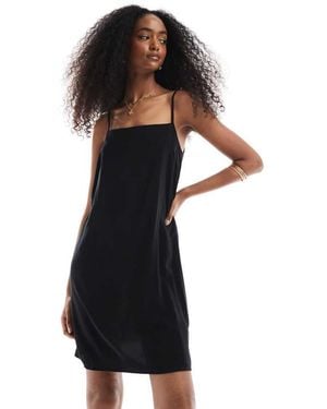 Vero Moda Sqaure Neck Cami Mini Dress - Black