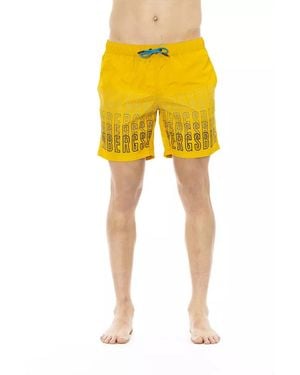 Bikkembergs Zwemshort Allover Print - Geel