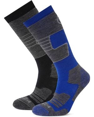 TOG24 Linz 2 Pack Ski Socks/Royal - Blue