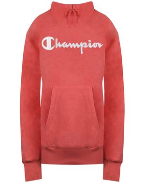 Champion Legacy Boxy Hoodie - Red