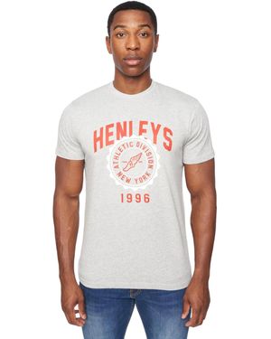 Henleys Tipton T-Shirt Marl) Cotton - White