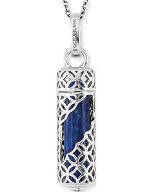 Engelsrufer Ern-Heal-Lp-M Ladies Powerful Stone Necklace Sterling - Blue
