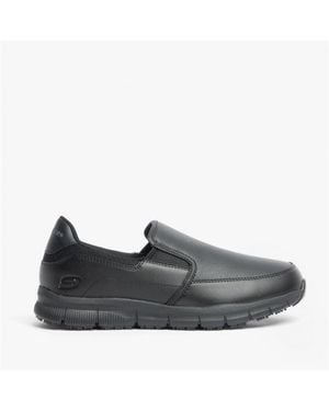 Skechers Nampa Annod Ladies Anti-Slip Trainers - Black