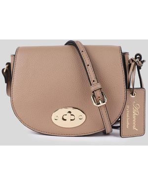 Ashwood Leather 'Borsa Della Moda' Real Saddle Crossbody Bag - Natural