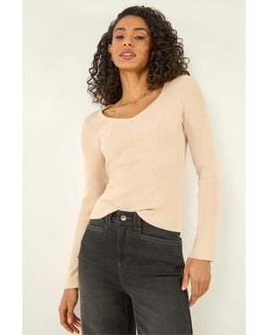 D.u.s.k Ribbed Knitted Top - Black