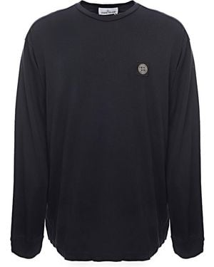 Stone Island Long Sleeve T-Shirt - Blue