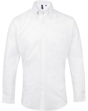 PREMIER Signature Oxford Long-Sleeved Shirt - White