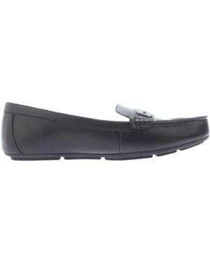 DKNY Ladies Carol 2 Leather Moccasins - Blue