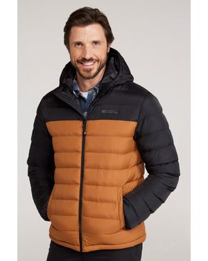 Mountain Warehouse 'Season' Padded Jacket With Side Pockets Water Resistant Warm Coat Polyamide - Metallic