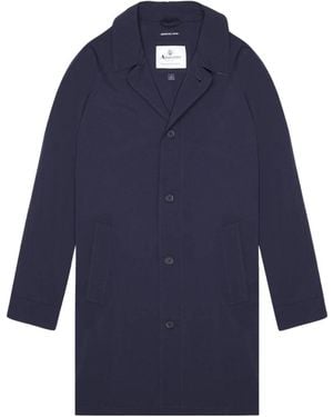 Aquascutum Active Stretch Caban Trench Coat Jacket - Blue
