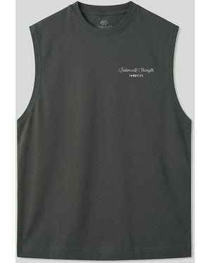 TOMMY LIFE Cotton Elastane Tank Top - Green