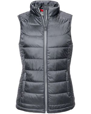 Russell Ladies Nano Padded Body Warmer (Iron) - Blue