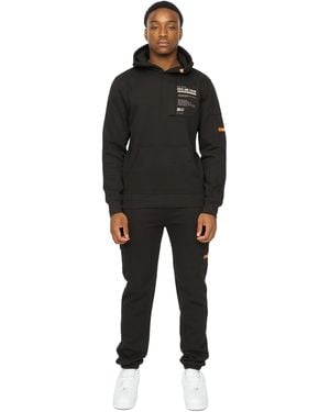 Duck and Cover Adamsberg Hoodie And Joggers Set - Black