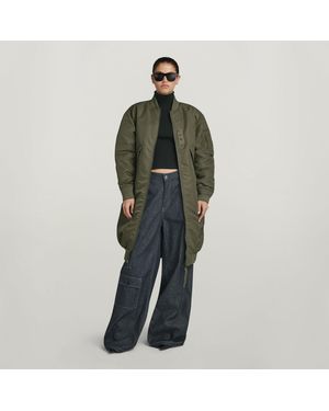 G-Star Long Bomber Jacket - Green
