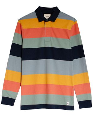 Secret Label Striped Long Sleeve Rugby Shirt - Orange