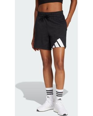adidas Essentials Big Logo French Terry Shorts - Black